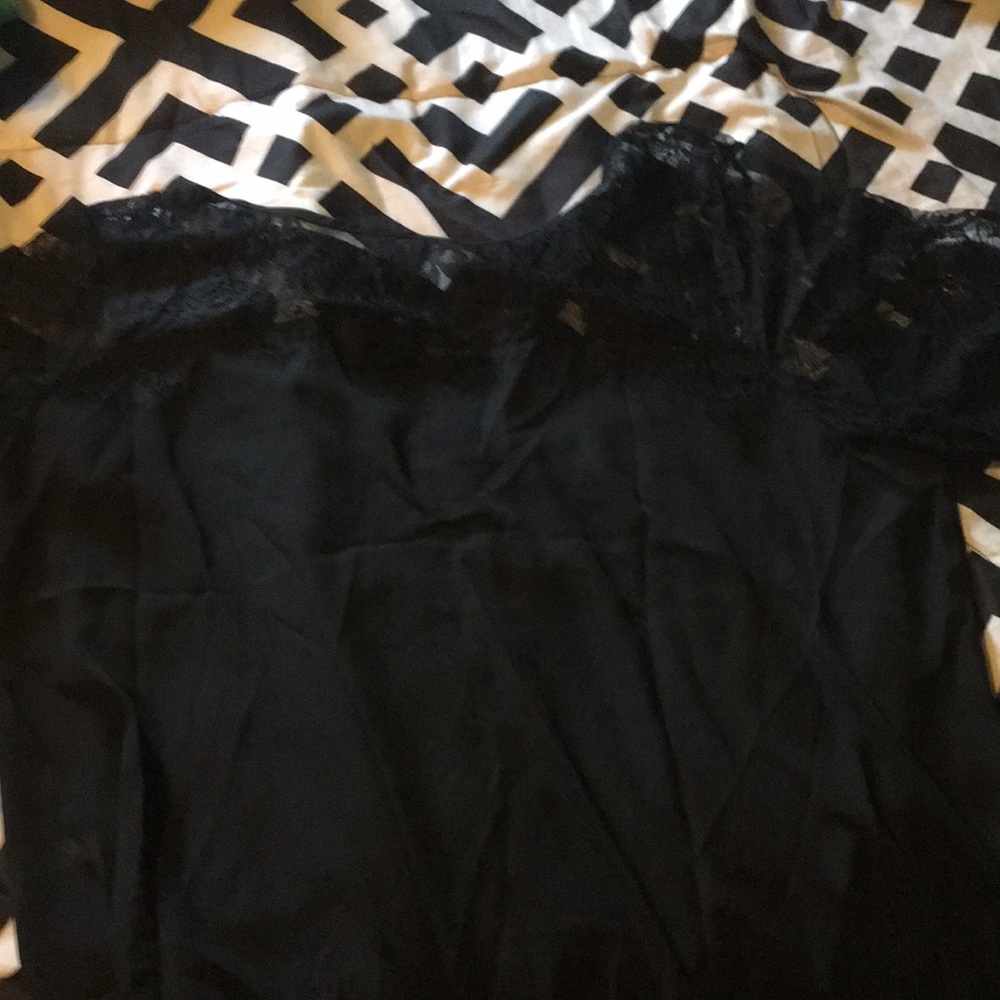Shein black blouse